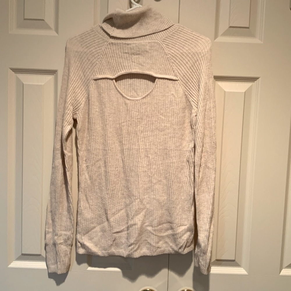 Abercrombie & Fitch Turtleneck Sweater with Sexy Back Design